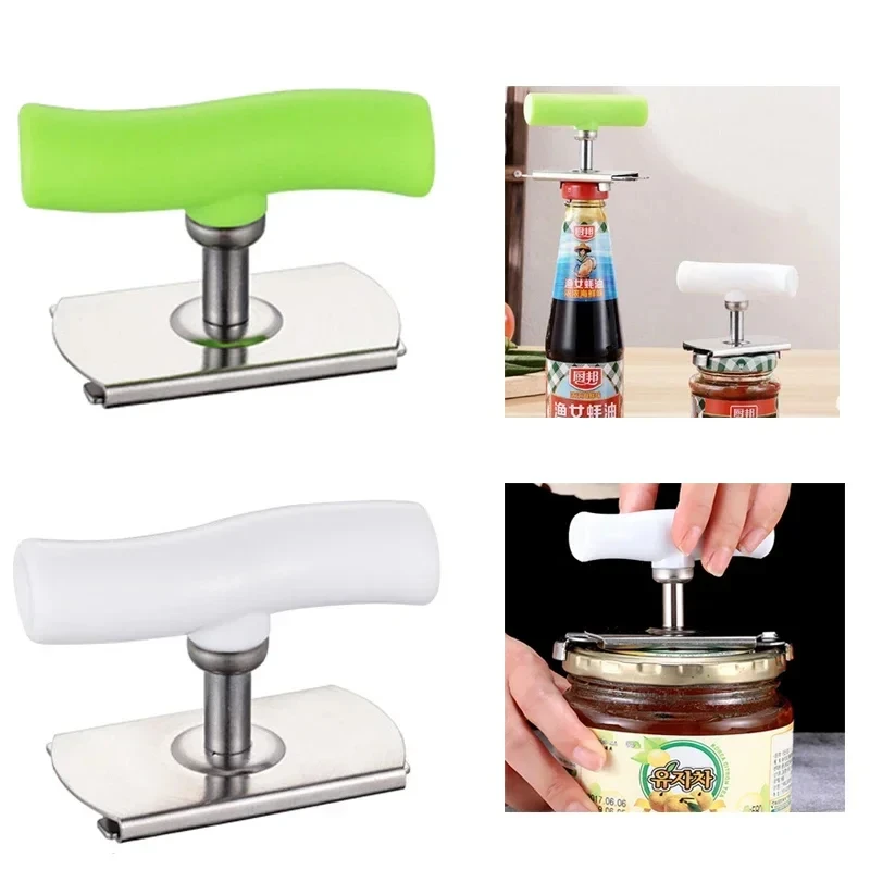 Kitchen Gadgets Jar Openers - ที่เปิดฝาขวดมัลติฟังก์ชั่นสแตนเลสปรับฝาปิดปิดที่เปิดขวดประหยัดแรงงานสกรูที่เปิดกระป๋องสําหรับอุปกรณ์ครัว