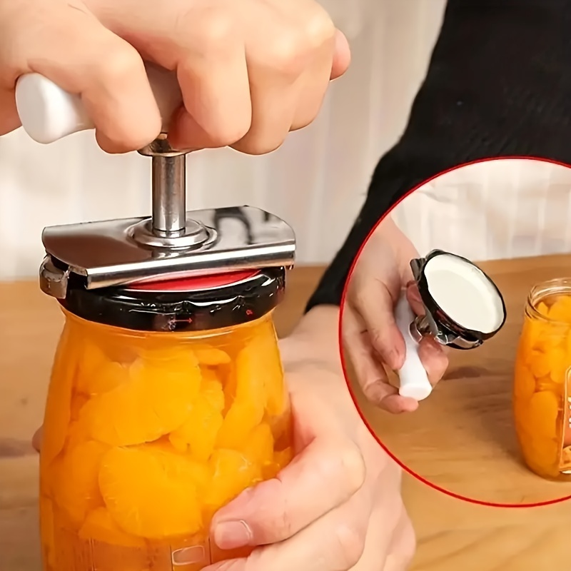 Kitchen Gadgets Jar Openers - ที่เปิดขวดสแตนเลสที่ใช้งานง่าย – คลิปหนีบฝาขวดอเนกประสงค์แบบปรับได้เพื่อการเปิดที่ง่ายดาย ของใช้ในครัวที่ต้องมี