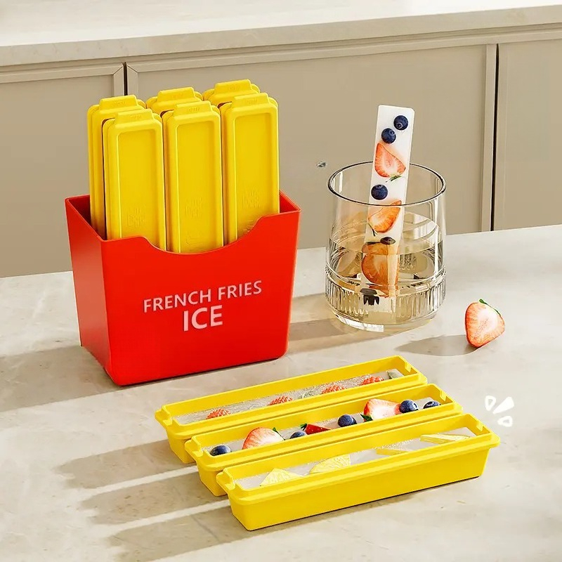 Kitchen Gadgets Home Party - ถาดน้ําแข็งแม่เหล็กปี 2025 | แม่พิมพ์ซิลิโคนทรงแท่ง | DIY