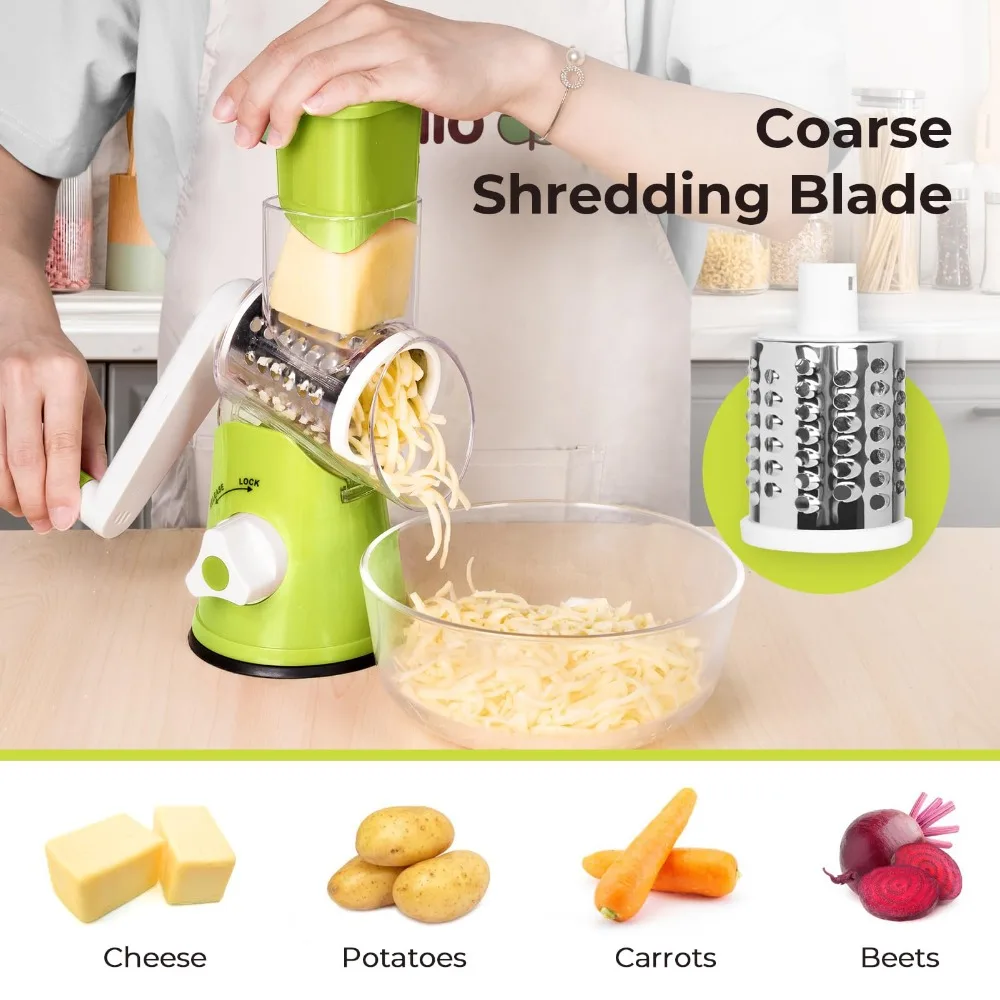 Kitchen Gadgets Wirecutter - คู่มือโรตารี่เครื่องขูดสําหรับชีสและผักเครื่องตัดมันฝรั่ง Mandoline Chopper เครื่องตัดสแตนเลส KITCHEN Accessorie
