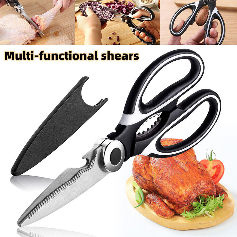 Kitchen Gadgets In Japan - กรรไกรสแตนเลสกรรไกรมัลติฟังก์ชั่ที่มีประสิทธิภาพญี่ปุ่นไก่กระดูกปลากรรไกรครัวเรือน Gadgets ครัวกรรไกร