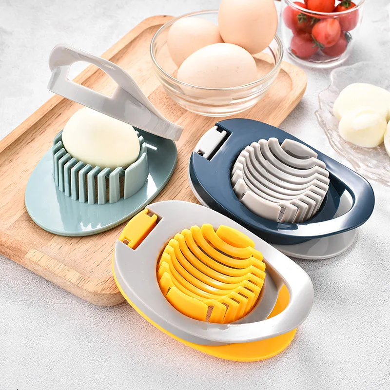 Kitchen Gadgets Wirecutter - ที่ตัดไข่ สแตนเลส ที่ตัดไข่แบบลวด สำหรับไข่ต้มสุก ที่ตัดผลไม้ อุปกรณ์ครัว