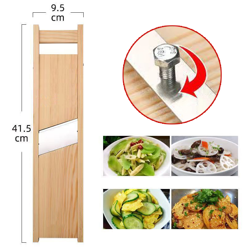 Cheese Grater Box - ที่หั่นผักอเนกประสงค์ 1 ชิ้น ทำจากไม้ พร้อมใบมีดเหล็ก ที่ปอกมันฝรั่ง