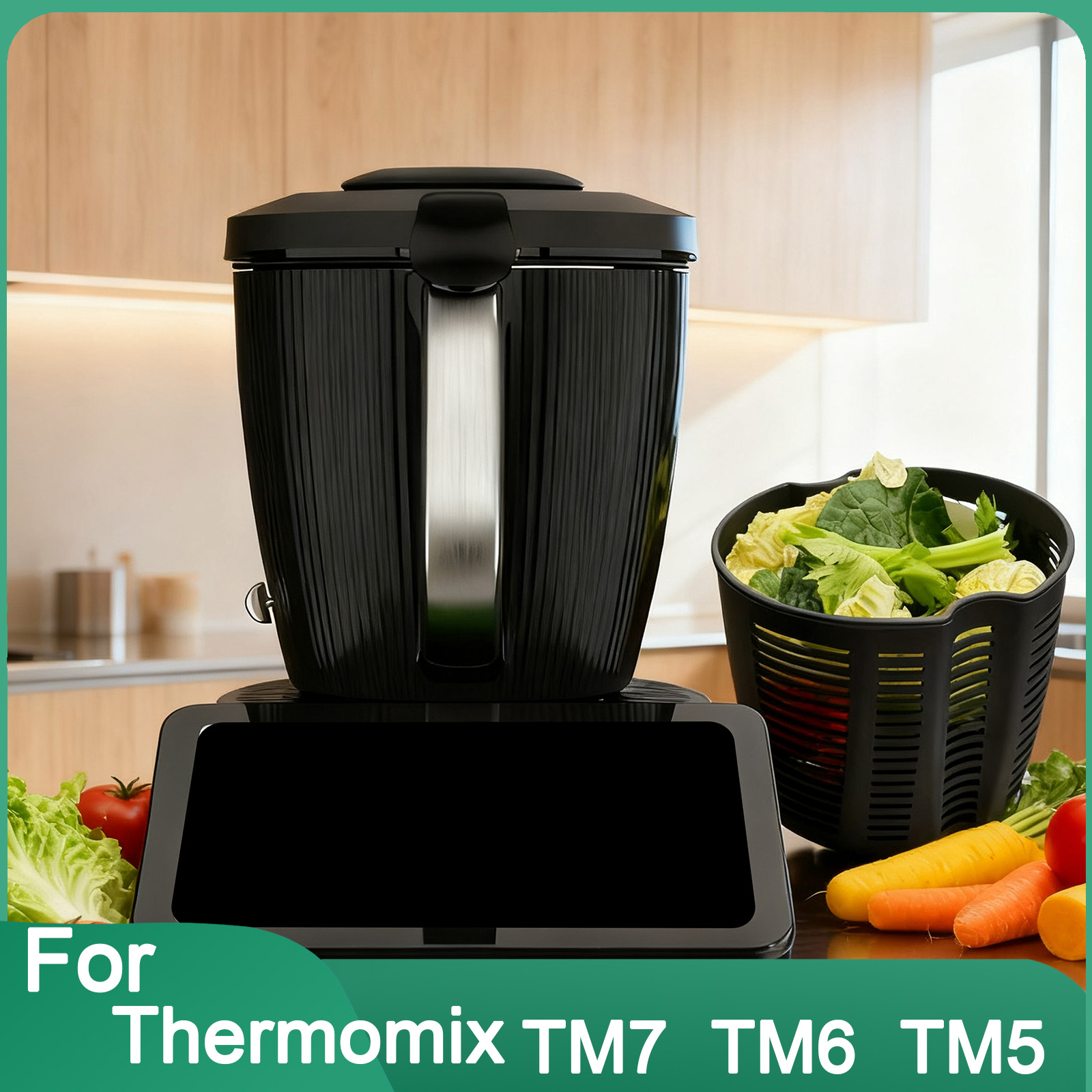 Kitchen Gadgets Thermomix - ตะกร้ากรองสำหรับเครื่องเธอร์โมมิกซ์ TM7 ใช้สำหรับละลายน้ำแข็ง ล้าง แช่ และล้างผักสลัด