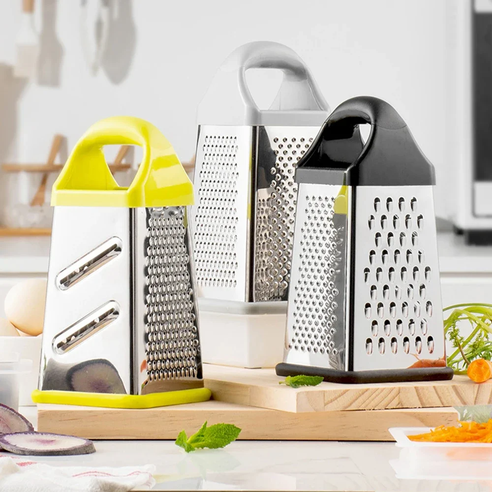 Kitchen Gadgets Useful - เครื่องขูดอเนกประสงค์เครื่องตัดผักสี่ด้านกล่องเครื่องขูดสแตนเลสมันฝรั่งและเครื่องตัดหัวไชเท้าเครื่องบดกระเทียม Gadgets ครัว