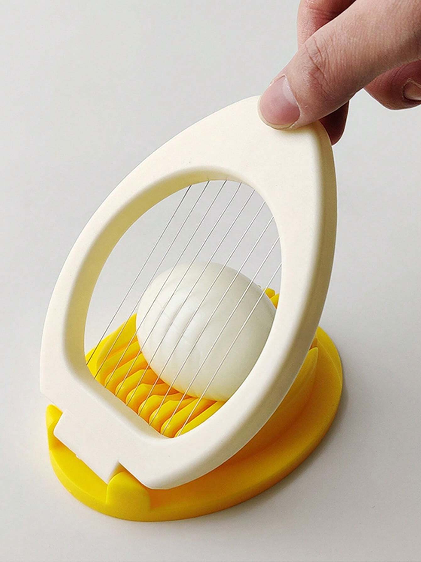 Kitchen Gadgets Wirecutter - เครื่องตัดไข่สองสีอเนกประสงค์ ที่ตัดไข่ต้ม ลวดสแตนเลส เครื่องมือตัดไข่ อุปกรณ์ครัวเรือน
