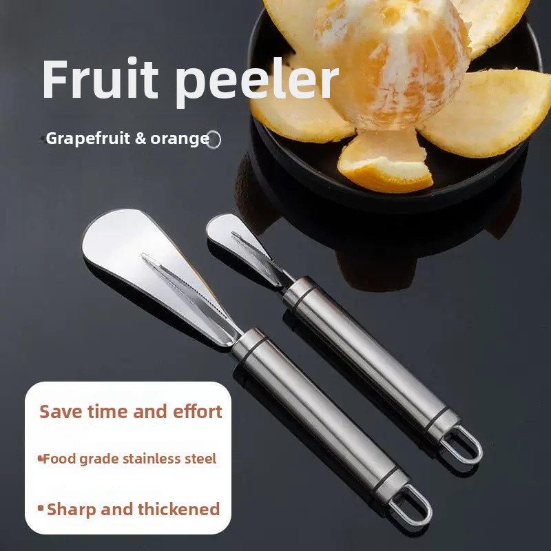Kitchen Gadgets Peeler - สแตนเลสสตีลสีส้ม,Citru Peeler,ง่าย Lemon Peeler,Creative เครื่องตัด,Orange Peeler