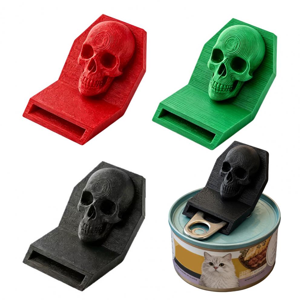 Kitchen Gadgets To 3D Print - ที่เปิดขวดแบบแมนนวล ลายหัวกะโหลก 3 มิติ อุปกรณ์ครัว ที่ดึงเปิดขวด
