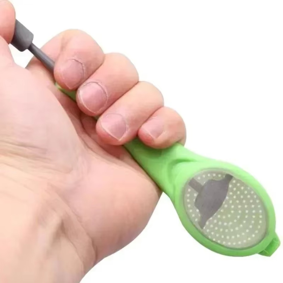 Kitchen Gadgets Built In - ที่กรองชาเพื่อสุขภาพในครัว พร้อมที่กดในตัว อุปกรณ์ชงชาแบบใช้ซ้ำได้ ถุงชา ที่กรองกาแฟ พร้อมที่ตวง