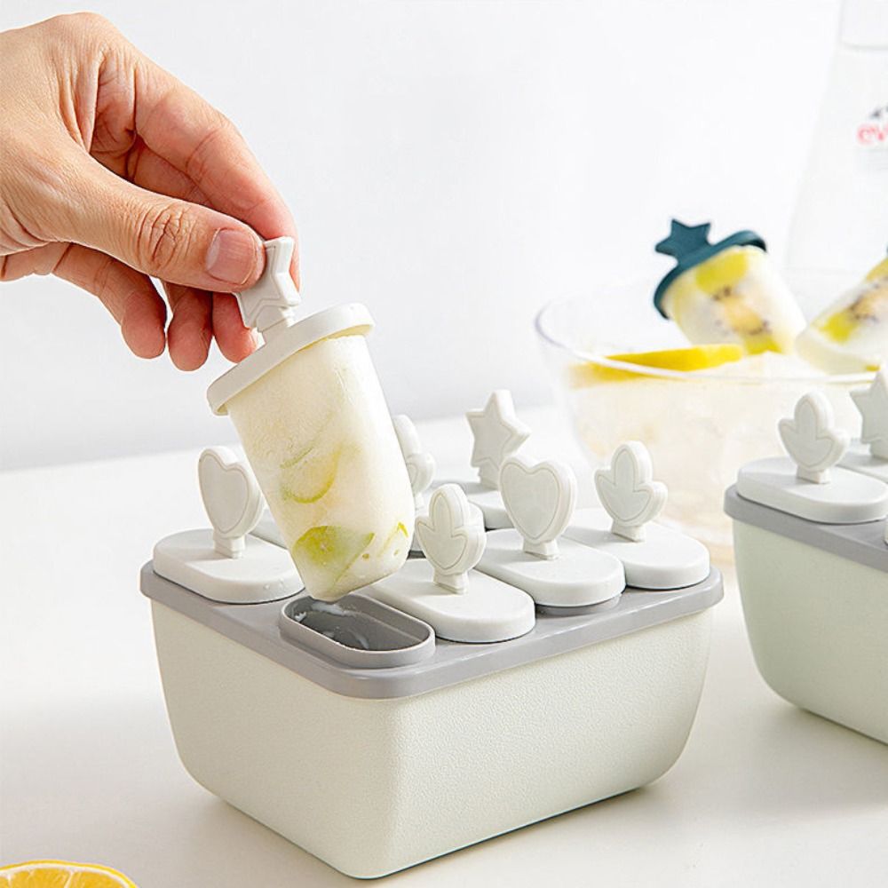Kitchen Gadgets Home Party - เครื่องทำไอศกรีมแบบใช้ซ้ำได้แม่พิมพ์ไอศครีมแท่ง DIY อุปกรณ์เสริมเครื่องมือทำครัวพร้อมฝาปิดสำหรับบาร์บ้านปาร์ตี้ฤดูร้อน