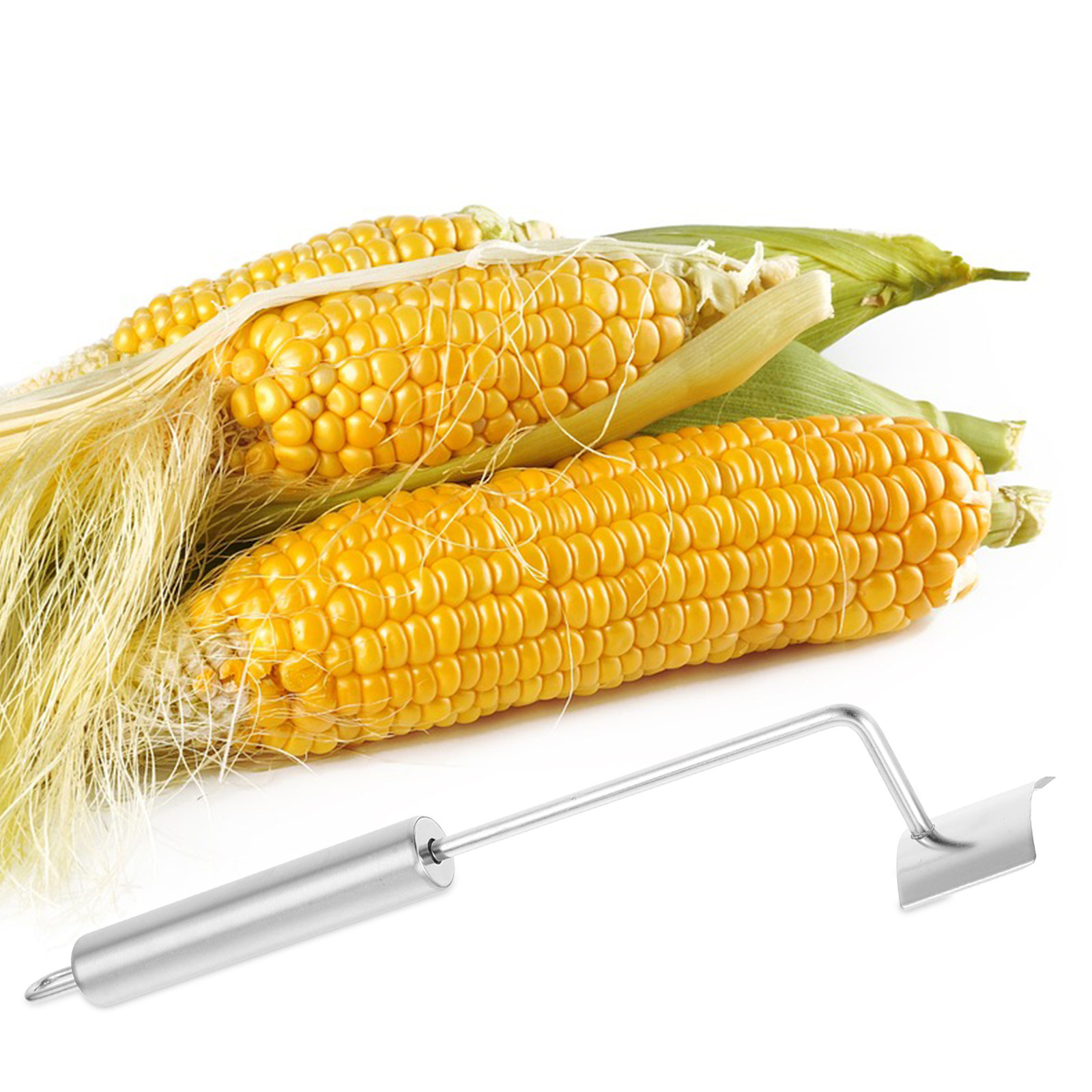 Kitchen Gadgets Peeler - เครื่องมือแกะเมล็ดข้าวโพดแบบหนา ทำจากสแตนเลส ทนทาน ใช้งานง่าย ช่วยแกะเมล็ดข้าวโพดออกได้อย่างมีประสิทธิภาพ อุปกรณ์ครัวพร้อมด้ามจับในตัว