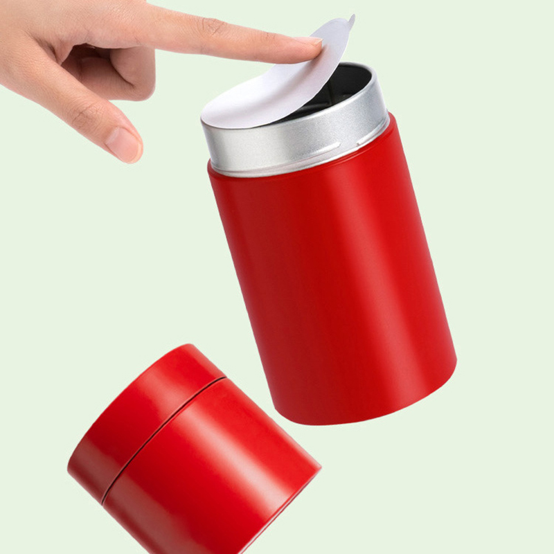 Kitchen Gadgets Kitchen - กล่องเก็บกาแฟ อุปกรณ์จัดระเบียบในครัวเรือน กล่องเหล็กขนาดเล็ก กระป๋องชา ภาชนะพกพาขนาดเล็กสำหรับเดินทาง กระปุกใส่น้ำตาล