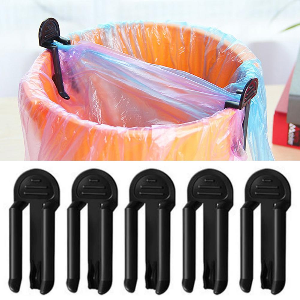 Kitchen Gadgets Kitchen - 2/5 ชิ้น คลิปหนีบถุงขยะพลาสติก ที่ยึดถุงขยะ คลิปหนีบถังขยะ อุปกรณ์หนีบถังขยะสำหรับห้องครัวและห้องน้ำ