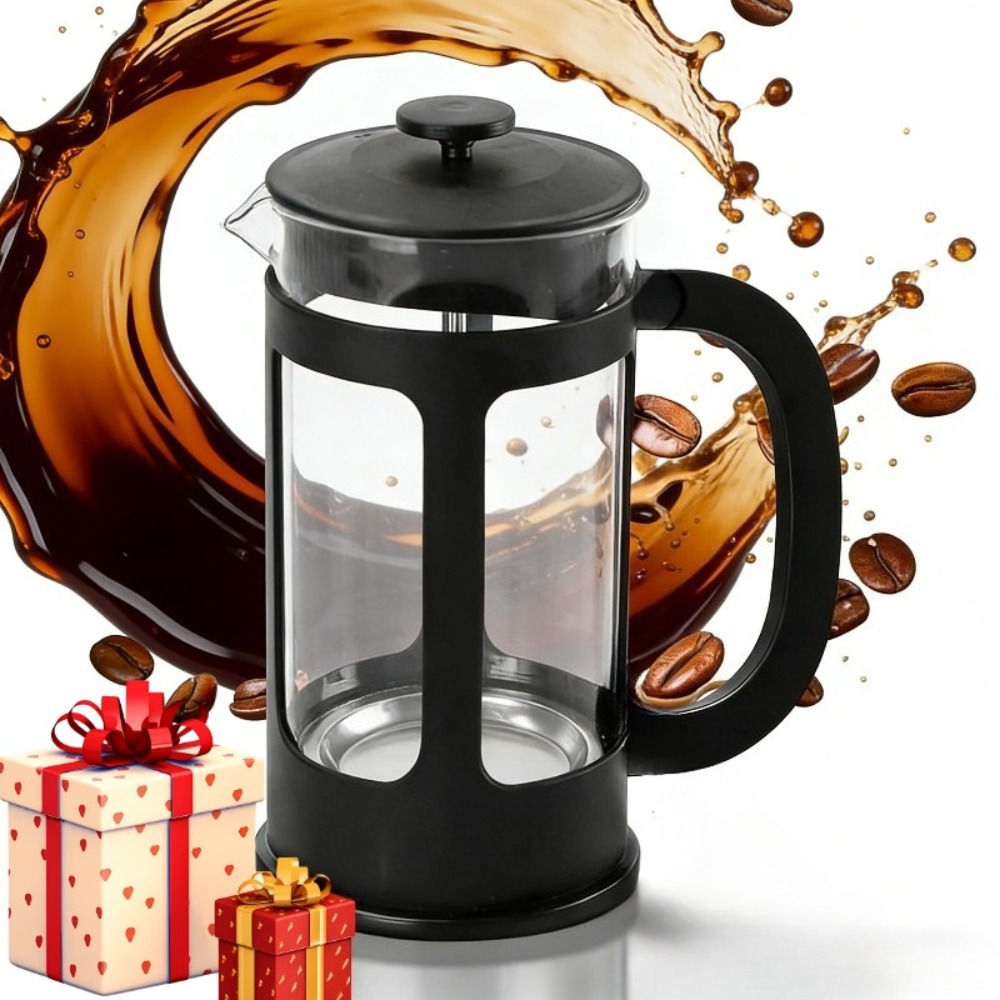 French Press Coffee Maker - กาต้มกาแฟแบบเฟรนช์เพรส 350 มล./11 ออนซ์ พร้อมตัวกรองสแตนเลส ทนความร้อน