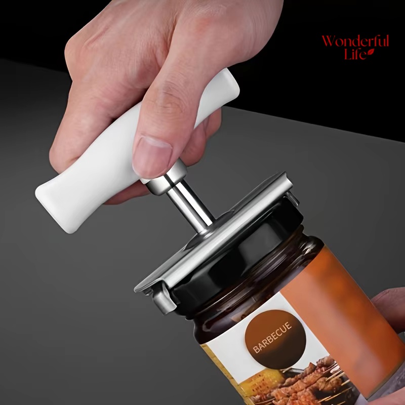Kitchen Gadgets Jar Openers - ที่เปิดฝาขวดอเนกประสงค์แบบปรับได้ ทำจากสแตนเลส ใช้เปิดฝาขวดโหล ประหยัดแรง ใช้เปิดกระป๋องได้ เหมาะสำหรับอุปกรณ์ครัว