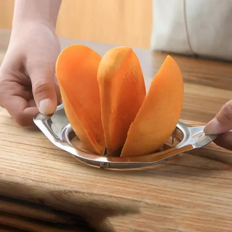 Kitchen Gadgets Peeler - 【xxx】 เครื่องตัดมะม่วง อุปกรณ์แยกชิ้นผลไม้ มีดมะม่วง เครื่องคว้านเมล็ดมะม่วง สแตนเลส