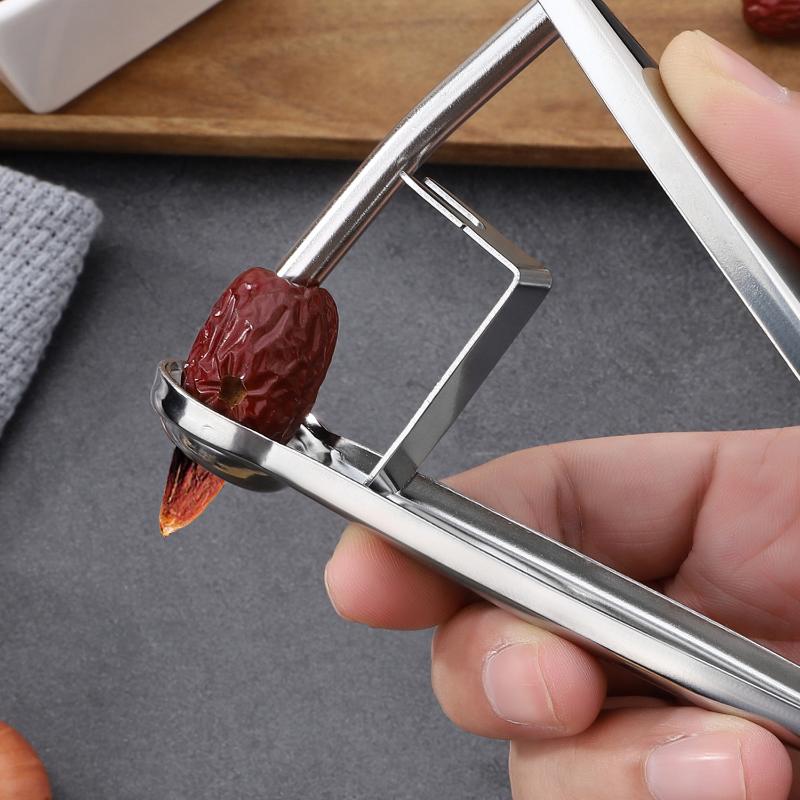 Kitchen Gadgets Useful - เครื่องมือเอาเมล็ดออกอเนกประสงค์ สำหรับเชอร์รี่ ฮอว์ธอร์น อินทผลัมแดง มะกอก อุปกรณ์เอาเมล็ดออกแบบสร้างสรรค์