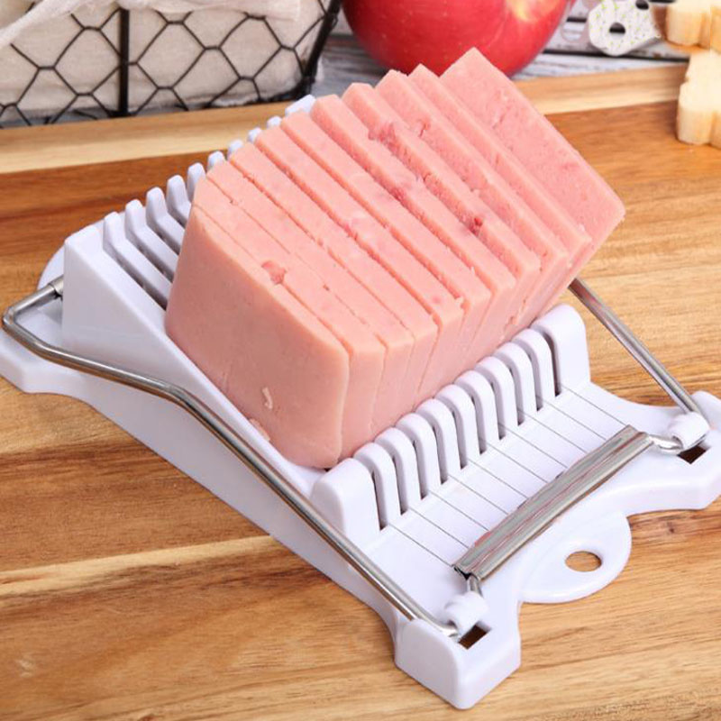 Kitchen Gadgets Wirecutter - สแตนเลสอาหารกลางวันเครื่องตัดเนื้อเครื่องตัดกล้วยไข่เครื่องตัดแฮม Home Multi-Functional KITCHEN Gadgets เครื่องมือตัดลวดเหล็ก