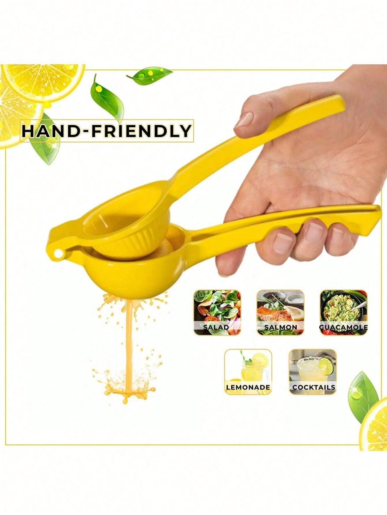 Citrus Lemon Squeezer - ที่คั้นมะนาวแบบมือหมุน 1 ชิ้น อุปกรณ์คั้นน้ำผลไม้สำหรับครัวเรือน เครื่องมือทำน้ำผลไม้ ที่คั้นมะนาว