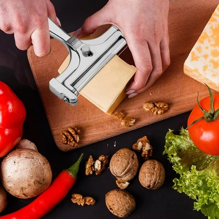 Kitchen Gadgets Wirecutter - เครื่องตัดชีสแบบมีลวด ปรับความหนาได้ สำหรับชีสเนื้อนุ่มและกึ่งแข็ง อุปกรณ์ครัว