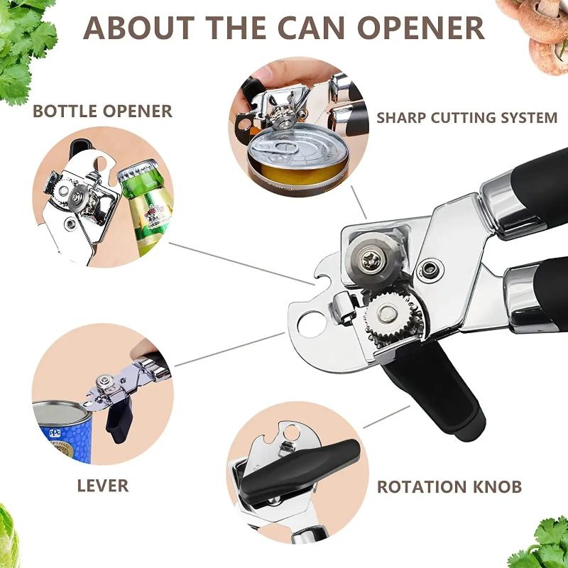 ที่เปิดกระป๋องเหล็กแบบมืออาชีพ - Kitchen Gadgets Jar Openers บทวิจารณ์และราคา