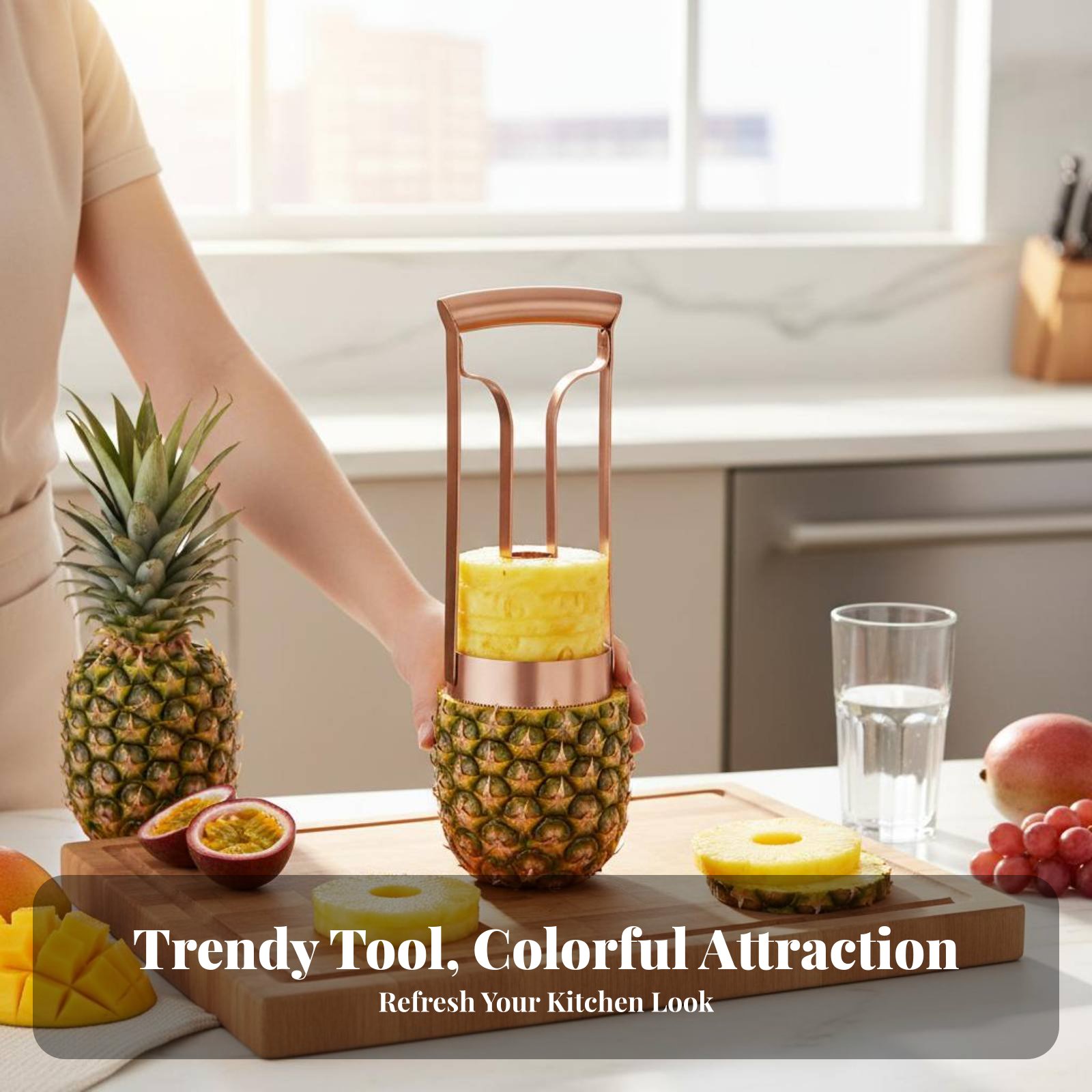 เครื่องตัดสับปะรดสแตนเลส ตัดแก - Kitchen Gadgets Useful บทวิจารณ์และราคา
