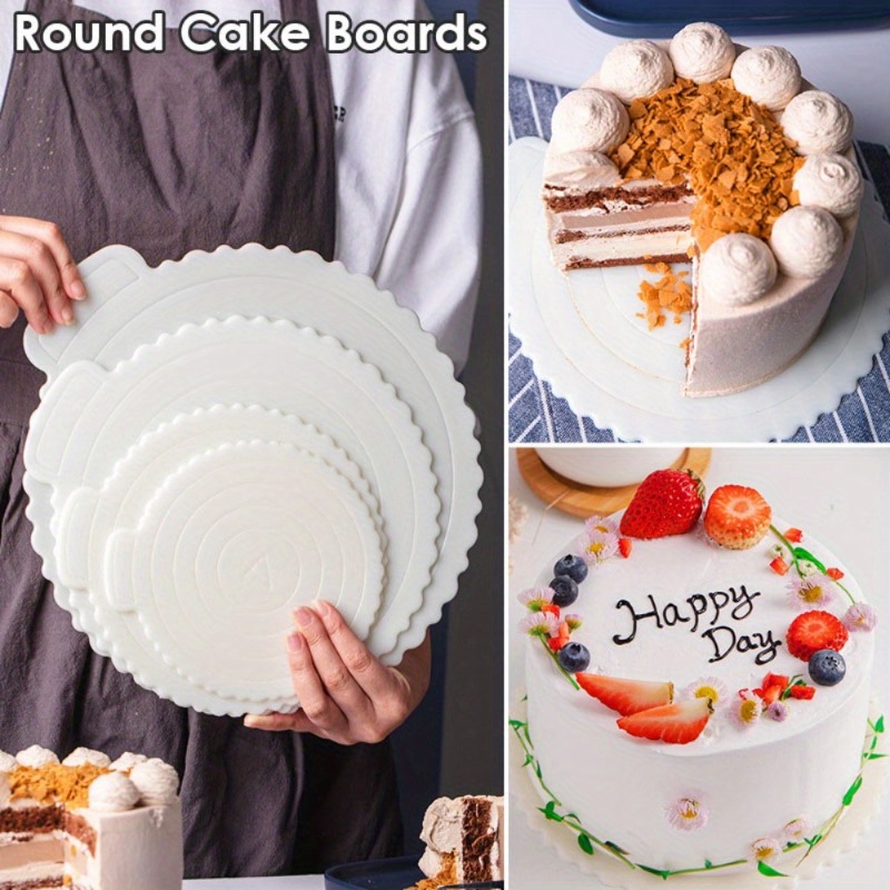 ถาดเค้กพลาสติกทรงกลมแบบใช้ซ้ำไ - Kitchen Gadgets Home Party บทวิจารณ์และราคา