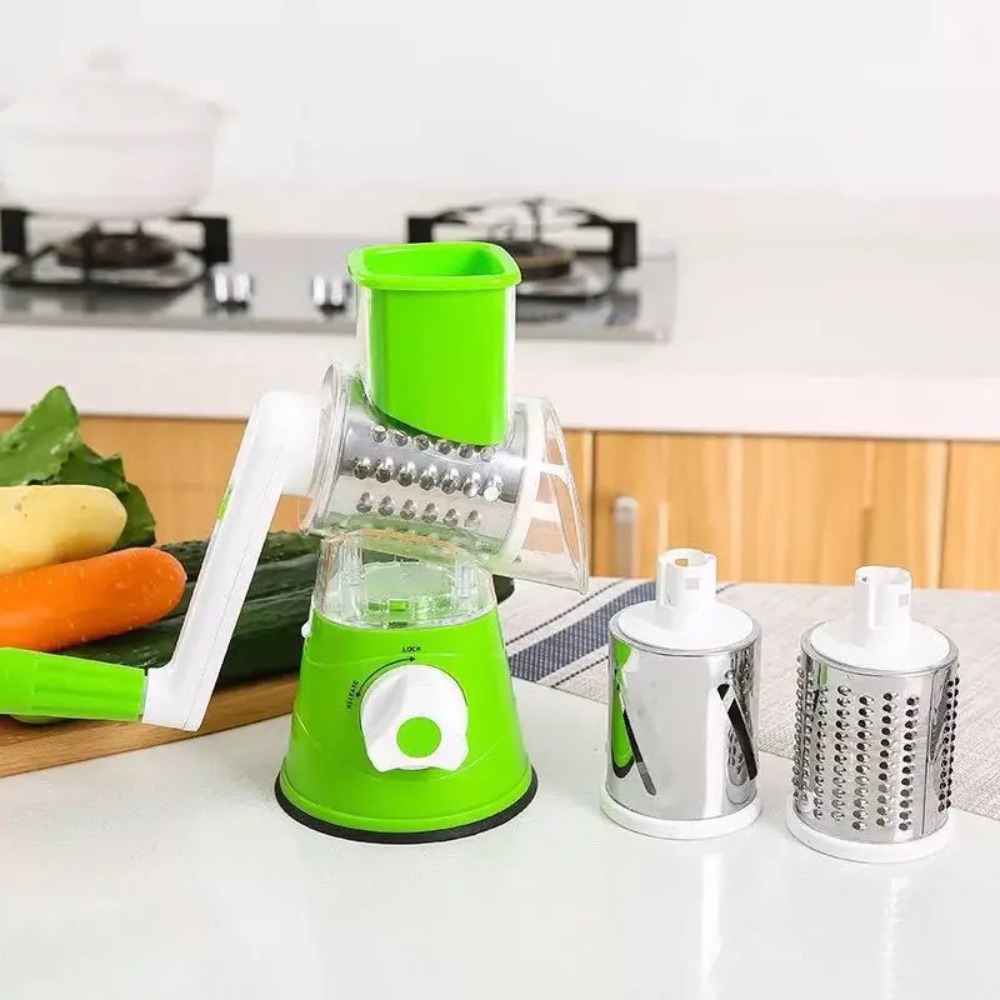 เครื่องหั่นอาหารแบบหมุน3ฟังก์ช - Cheese Grater Box บทวิจารณ์และราคา
