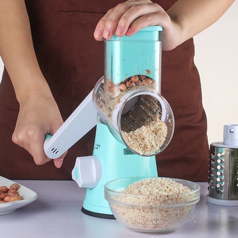 เครื่องหั่นอาหารแบบหมุน3ฟังก์ช - Cheese Grater Box บทวิจารณ์และราคา