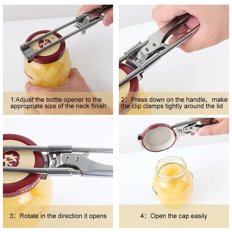 เครื่องมือห้องครัวสแตนเลส 23 ซ - Kitchen Gadgets Jar Openers บทวิจารณ์และราคา