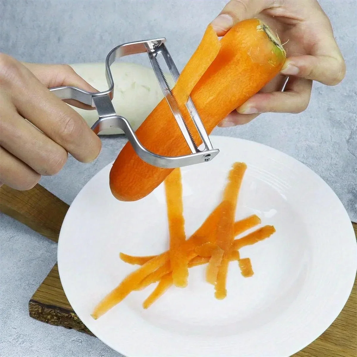 ที่ปอกเปลือกสแตนเลส 1 ชิ้น สำห - Kitchen Gadgets Peeler บทวิจารณ์และราคา