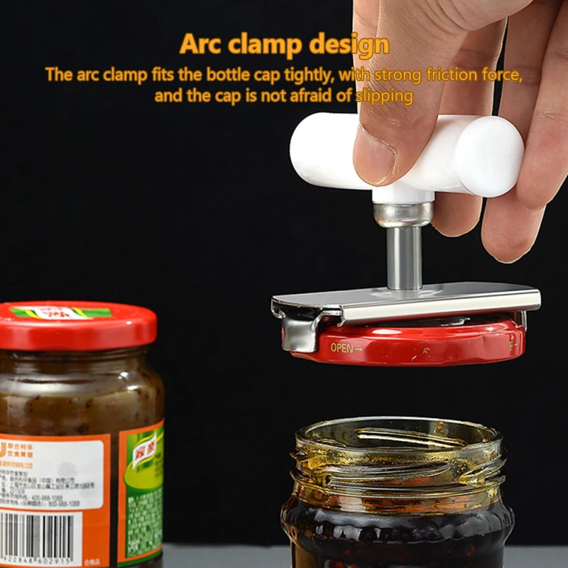ที่เปิดขวดสแตนเลสที่ใช้งานง่าย - Kitchen Gadgets Jar Openers บทวิจารณ์และราคา