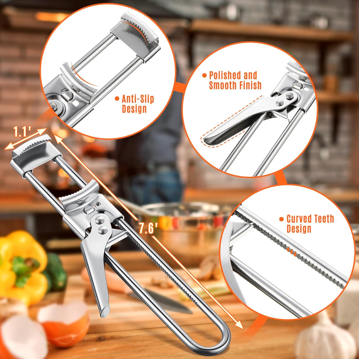 ที่เปิดขวดสแตนเลสแบบปรับได้, ท - Kitchen Gadgets Jar Openers บทวิจารณ์และราคา