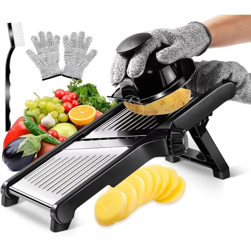 เครื่องหั่นผักผลไม้สแตนเลส พร้ - Mandoline Slicer บทวิจารณ์และราคา