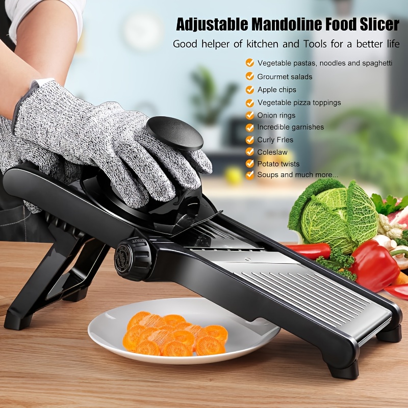 เครื่องหั่นผักผลไม้สแตนเลส พร้ - Mandoline Slicer บทวิจารณ์และราคา