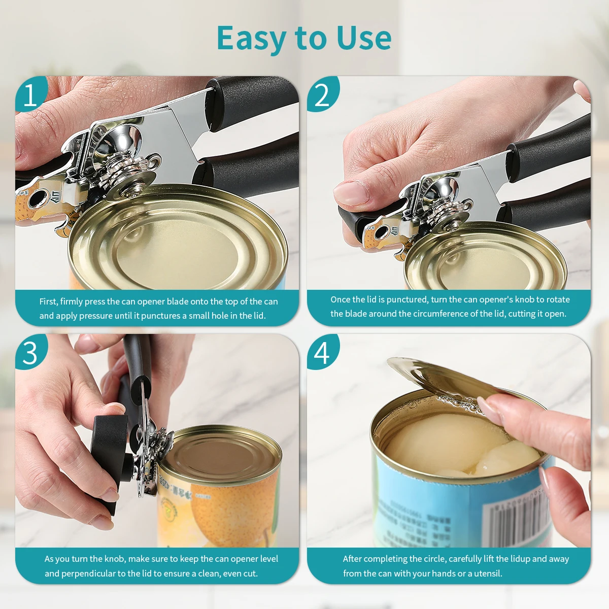 คู่มือเปิดกระป๋องสแตนเลส Opene - Kitchen Gadgets Jar Openers บทวิจารณ์และราคา