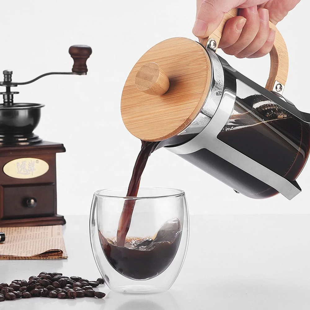 หม้อกดสแตนเลสขนาด 350/600 มล.  - French Press Coffee Maker บทวิจารณ์และราคา