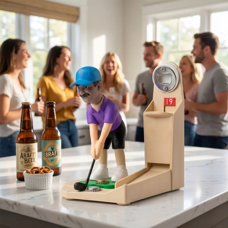 ที่เปิดขวดรูปนักกอล์ฟ พร้อมช่อ - Kitchen Gadgets To 3D Print บทวิจารณ์และราคา