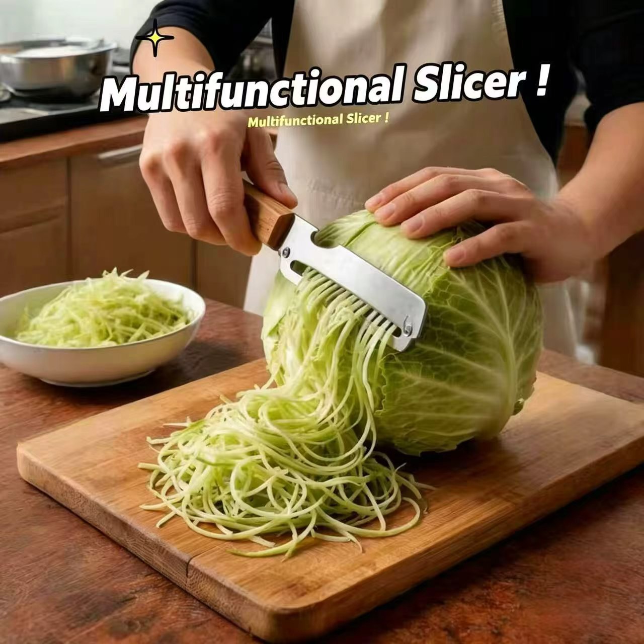 ที่ปอกผัก 3-in-1 พร้อมด้ามไม้แ - Kitchen Gadgets Peeler บทวิจารณ์และราคา