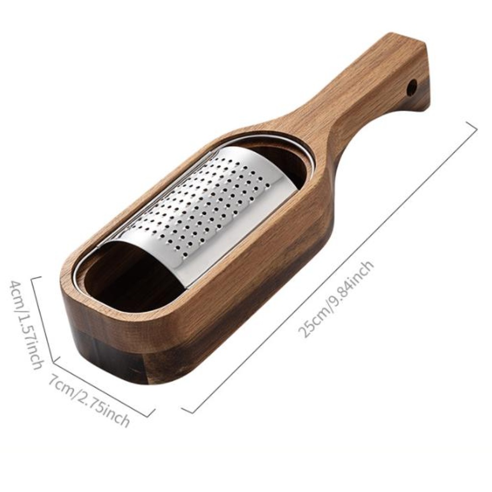 ที่ขูดชีสสแตนเลสพร้อมด้ามไม้,  - Cheese Grater Box บทวิจารณ์และราคา