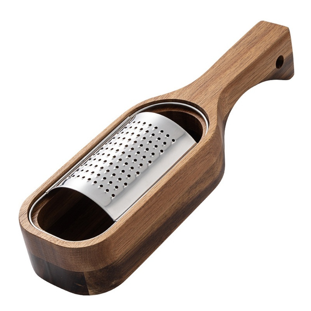 ที่ขูดชีสสแตนเลสพร้อมด้ามไม้,  - Cheese Grater Box บทวิจารณ์และราคา
