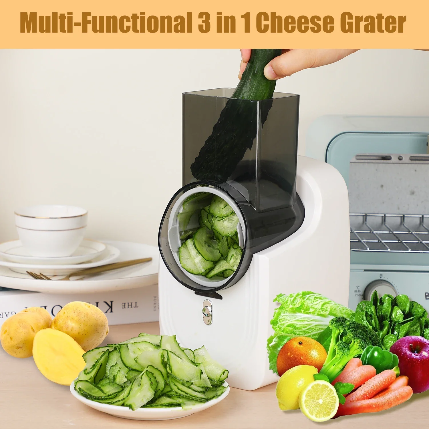 เครื่องขูดชีสไฟฟ้า เครื่องหั่น - Cheese Grater Box บทวิจารณ์และราคา