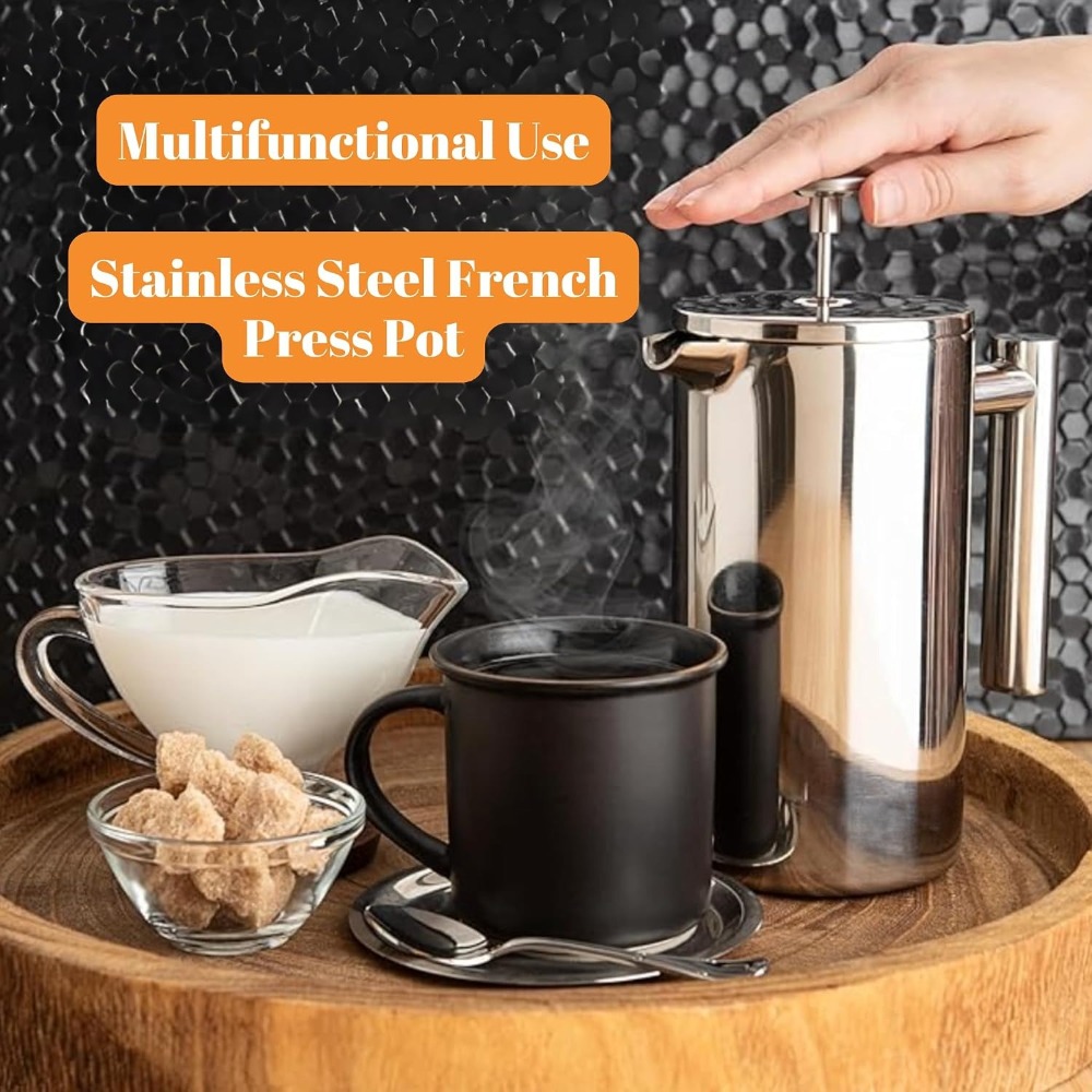 เครื่องชงกาแฟเฟรนช์เพรส สแตนเล - French Press Coffee Maker บทวิจารณ์และราคา