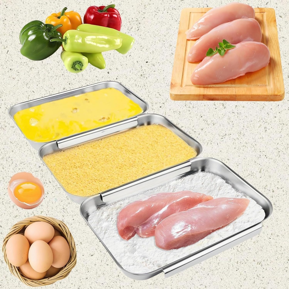 ชุดจานใส่เครื่องปรุงสแตนเลส 3  - Kitchen Gadgets Home Party บทวิจารณ์และราคา