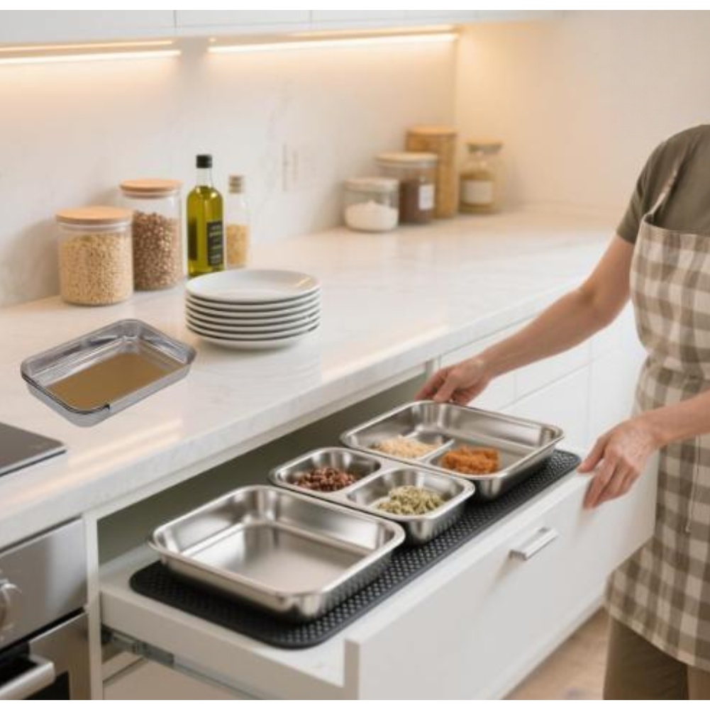 ชุดจานใส่เครื่องปรุงสแตนเลส 3  - Kitchen Gadgets Home Party บทวิจารณ์และราคา