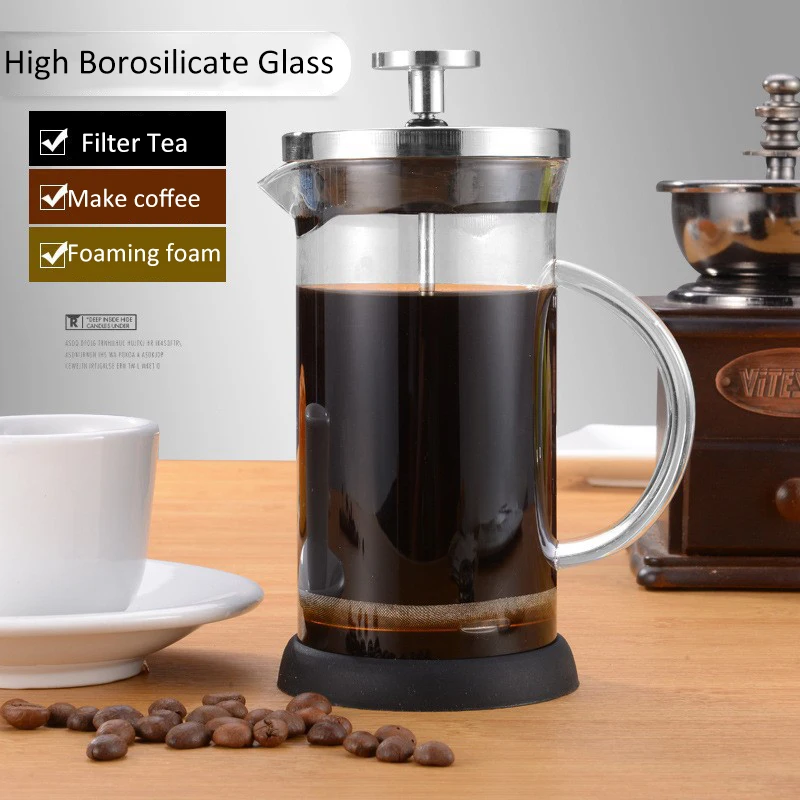 350-1000ml กาแฟกดฝรั่งเศสหม้อแ - French Press Coffee Maker บทวิจารณ์และราคา