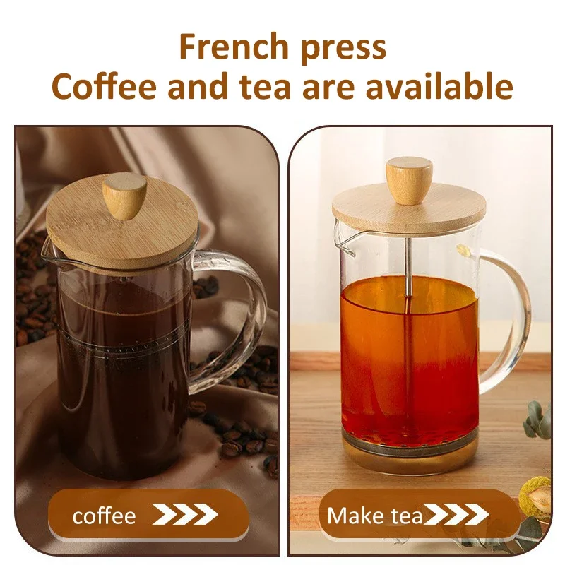 350-1000ml กาแฟกดฝรั่งเศสหม้อแ - French Press Coffee Maker บทวิจารณ์และราคา