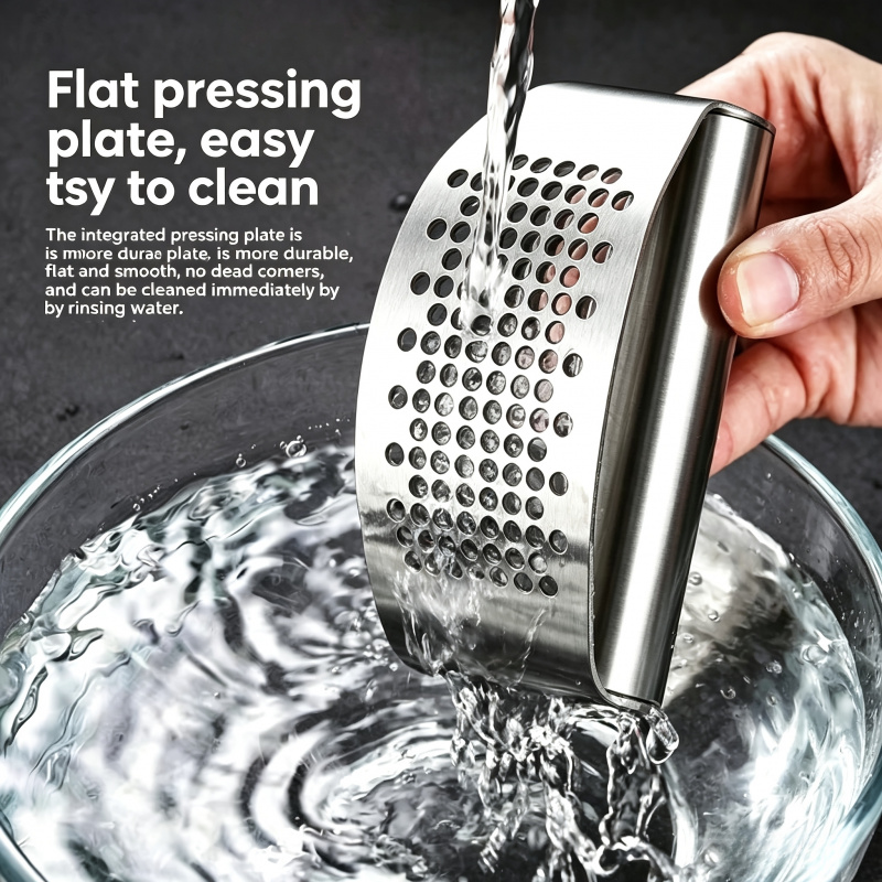 เครื่องกดกระเทียมแบบวงแหวนสแตน - Kitchen Gadgets Useful บทวิจารณ์และราคา