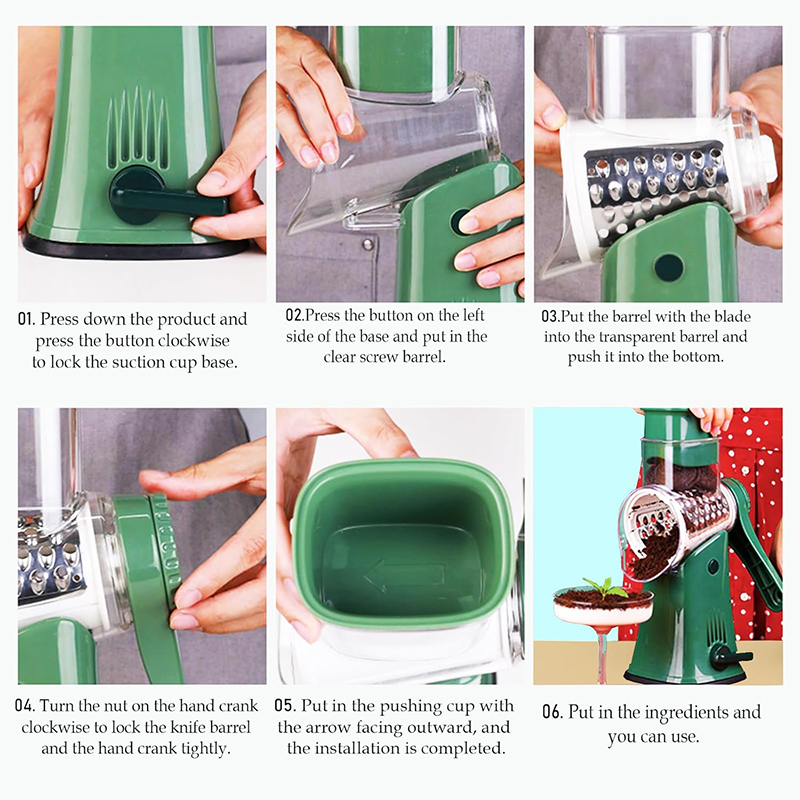 LMETJMA 5 in 1 โรตารี่เครื่องข - Cheese Grater Box บทวิจารณ์และราคา