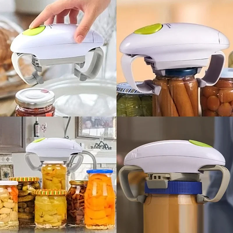 ที่เปิดฝาขวดไฟฟ้าแบบสองหูจับ ก - Kitchen Gadgets Jar Openers บทวิจารณ์และราคา